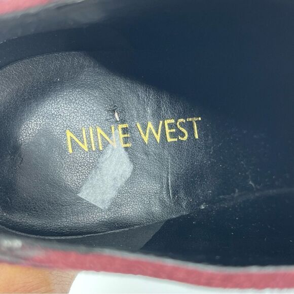 Nine West Brienne Women’s Wine Plum Leather Suede Rear Zip Heeled Booties 6.5 - Picture 13 of 16